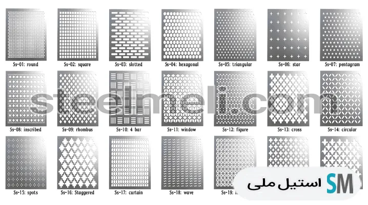 انواع چشمه های ورق پانچ استیل